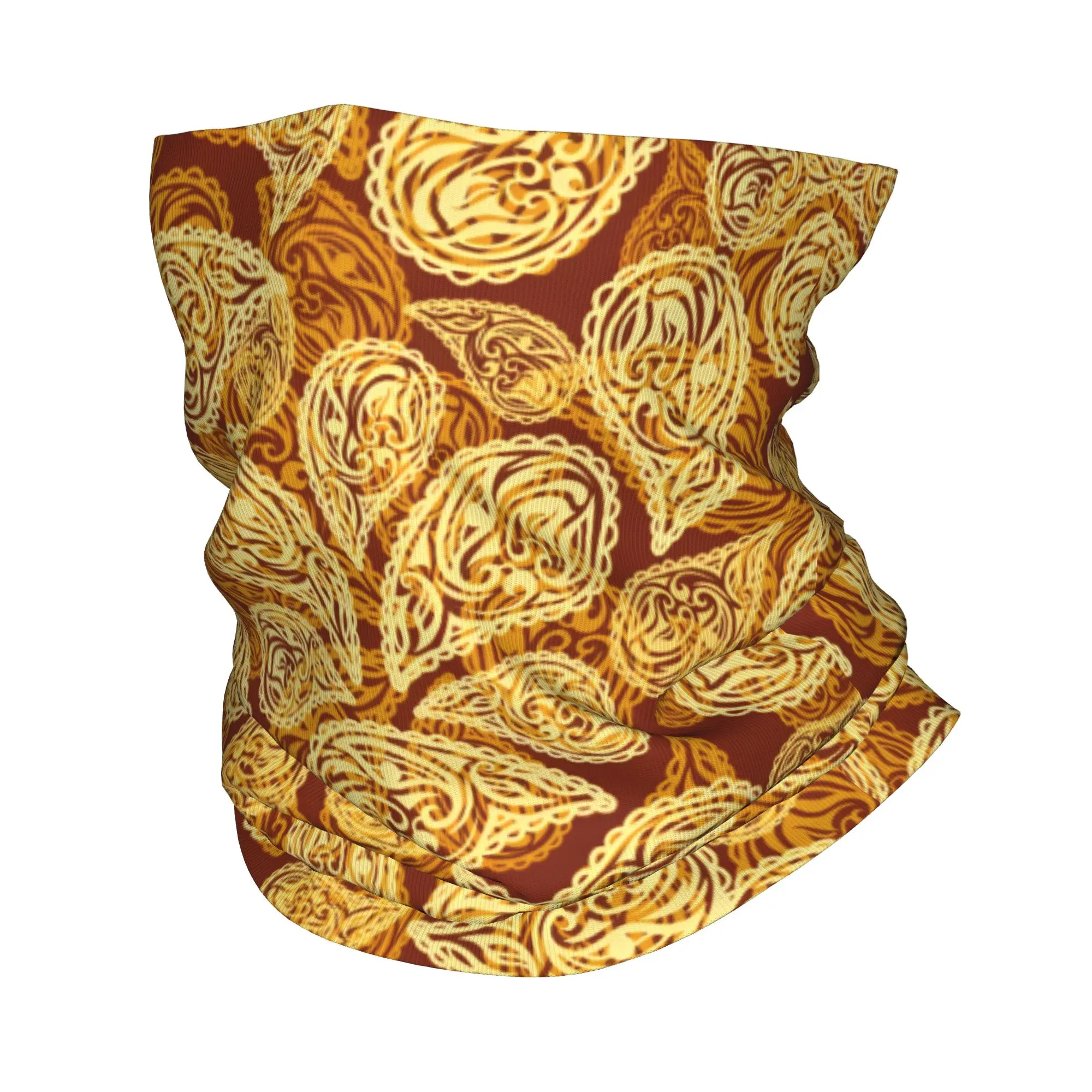 

Бандана на заказ в стиле ретро с узором пейсли, теплая бандана для шеи, мужской и женский зимний лыжный походный шарф, гетры, красочный чехол для лица
