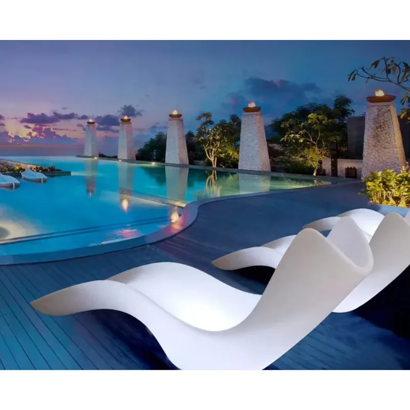 

Colour Changing LED Recliner Outdoor Party Light up Sofa Lounge Glowing Furniture of Leisure Chair