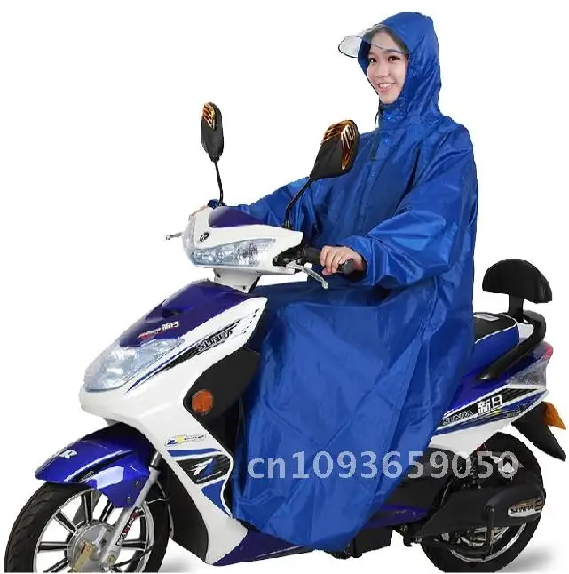 Men Women Bicycle Thick Long Rain Poncho with Sleeves E-bike mujer Man capa Fishing Ponchos de Long chuva Raincoat Rain Woman