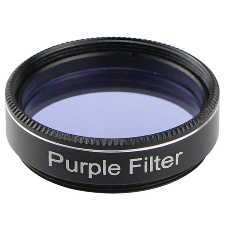 Datyson Silver Fox Series 1.25 Inches 31.7mm with Optical Glass M28*0.6mm Purple Color Telescope Purple Nebula Filter