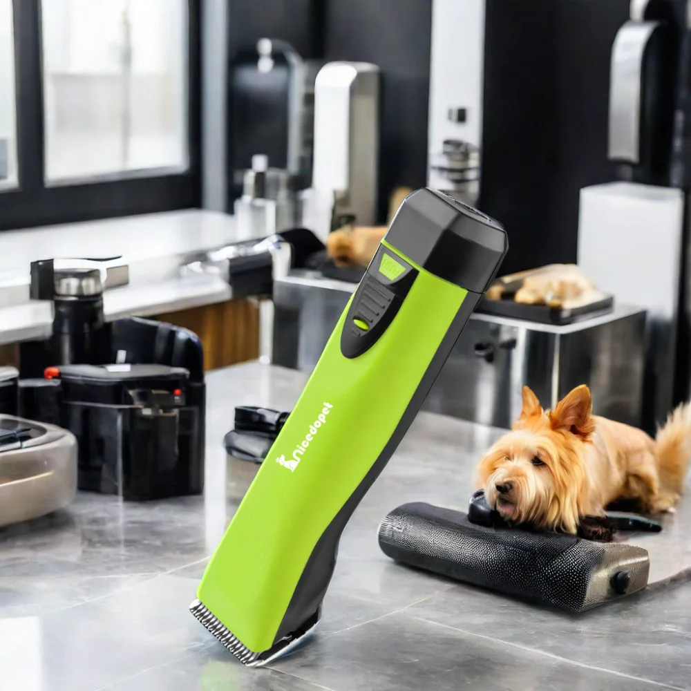 Professional A5 Ceramic Quite Motor Heat Control Detachable Blade Cordless Clipper Dog Pet Grooming Clipper Kit