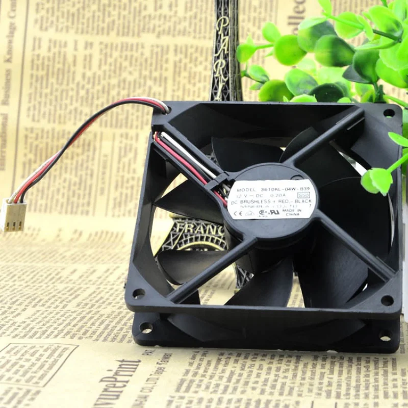 

3610KL-04W-B39 9CM 9025 12V 0.20A Cooling Fan