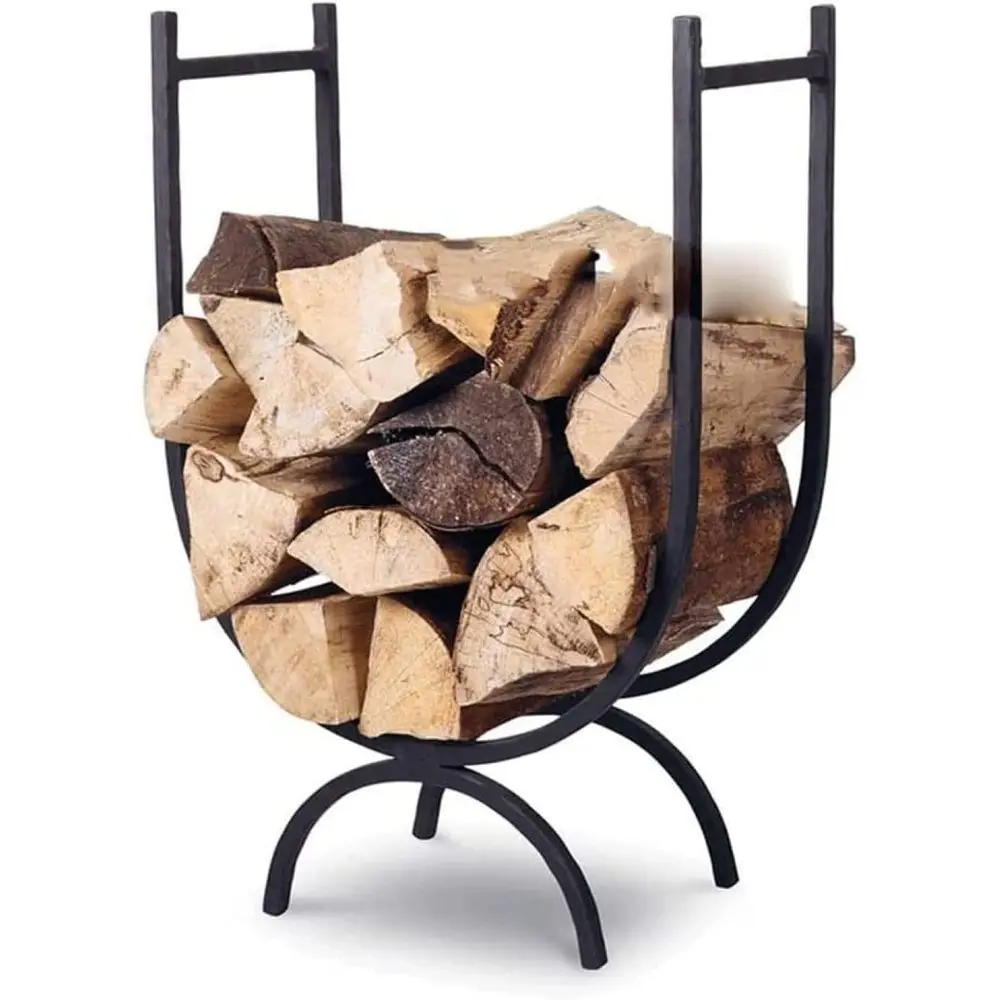 

Сверхмощная металлическая деревянная стойка в стиле ретро для использования в помещении и на открытом воздухе — черные инструменты для Ireplace