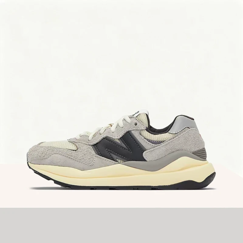 New Balance NB5740 Unisex Gray-White Retro Low-Top Runners  Comfortable Breathable Durable Sole & Casual Fit M5740RG
