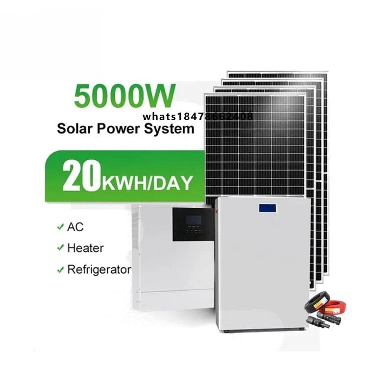 Home Battery Systems 48V 51.2V 3KW 5KW 10KW Lifepo4 Solar Panel Complete Kit Solar Battery Solar Generator  Energy System