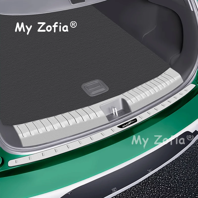 ل GAC Trumpchi S7 2025 2026 سيارة الفولاذ المقاوم للصدأ التمهيد الخلفي الجذع الداخلية الخارجي الوفير لوحة معدات الحماية غطاء ألواح عدة الملحقات