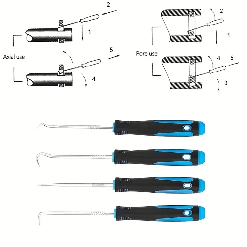 

Boxed 6Pcs Car Dent Pulling Hooks Auto Body Sheet Metal Concave Pit Puller Hooks Vehicle Repair Auxiliary Tool