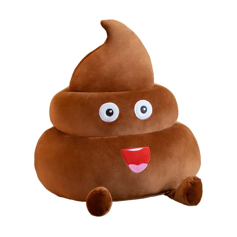 New 25cm/35/45CM Funny Poop Plushie Toys Simulation faeces Pillow Stuffed Soft Creative Sofa Cushion Interesting Birthday Gifts