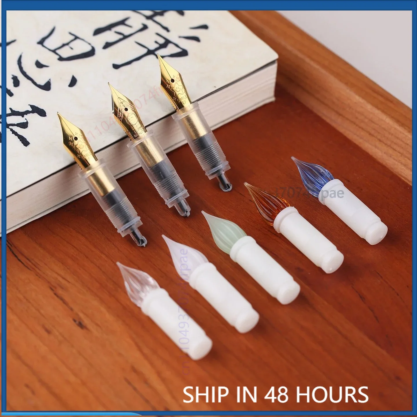 For MAJOHN No.5 Type 26 Nib Assembly Fit Maru Color Gen2 S5 S9 Q2 Glass Tip Fountain Pen Repair Parts（5pcs）