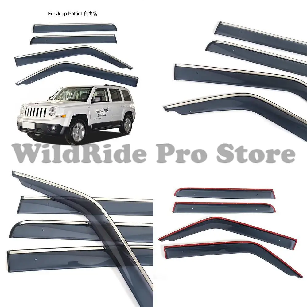 

1 комплект дождевиков JEEP Patriot, утолщенные дефлекторы от дождя для литья под давлением для Jeep Compass