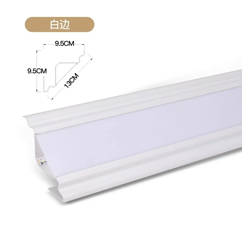 Plafond Led Aluminium Profiel Oppervlak Gemonteerde Muur Top Hoek Decoratie Indoor Sfeer Verlichting Lineaire Harde Balk Lichtlampen