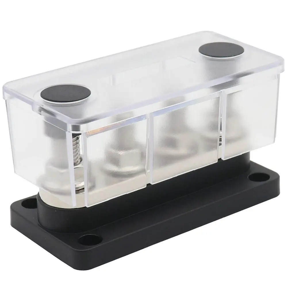 

Клеммная колодка-распределитель 300А для больших токов, электрический распределительный блок для автомобилей, морского транспорта, автодомов, аккумуляторных батарей