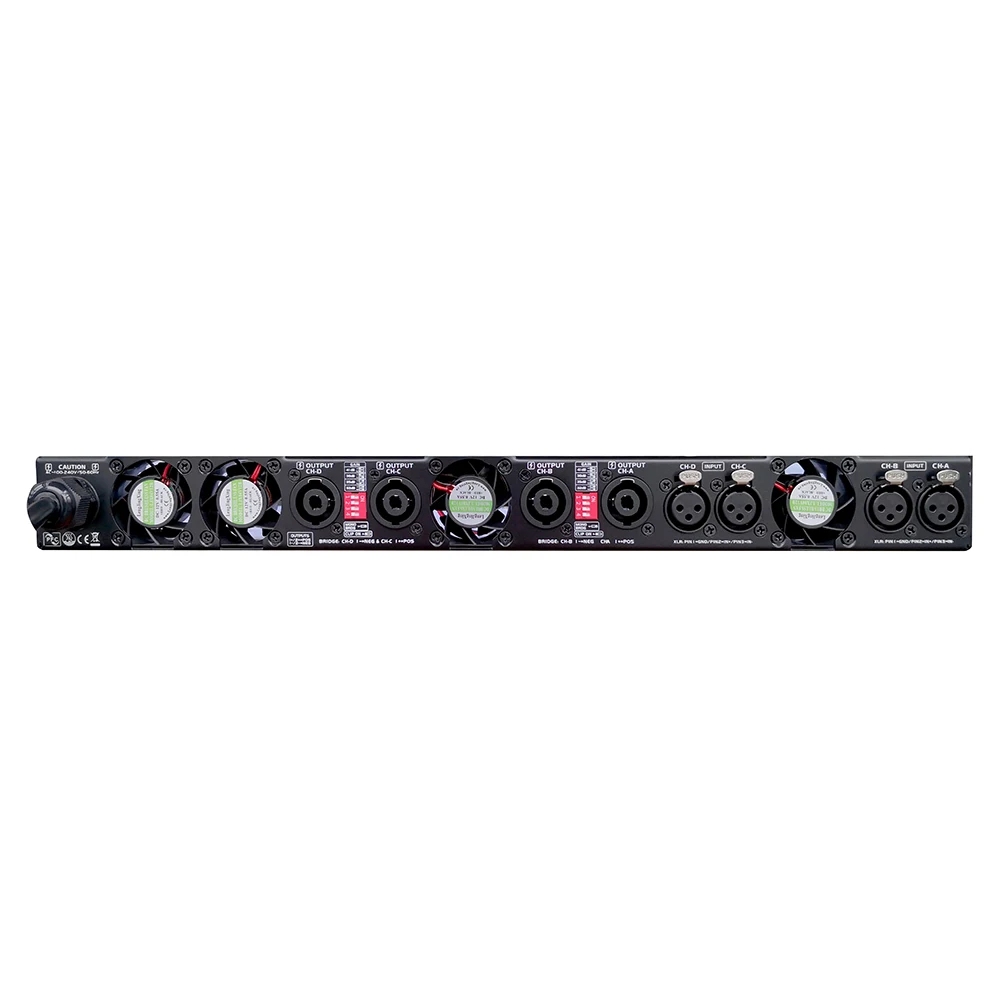 The Digital Power Amplifiers Speaker Pro Audio 1U Power 4 Channel 4X2000W Sound High Power Peak Sound Amplifiers Audio