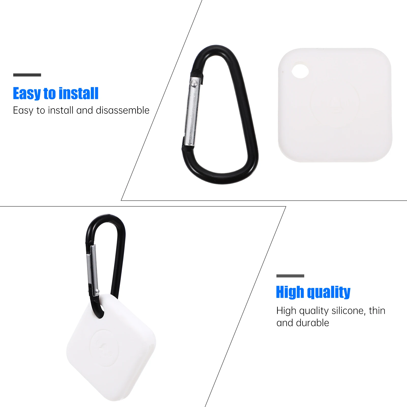 

Silicone Protective Case for Tile Mate Tracer Dust Scratch Proof Easy Install Remove Key Chain Travel Accessory