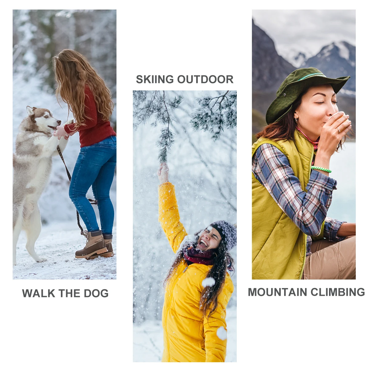 

1Pair Winter Forearm Cover Knitted Warm Gloves Fingerless Design for Cycling Running Driving Golfing Fishing Boating Gardening