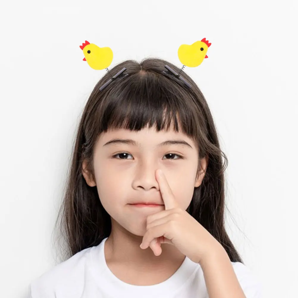 

24Pcs Kawaii Chick Hair Clips Safe Materials for Girls Everyday Special Occasions Decorative Barrettes Accessory