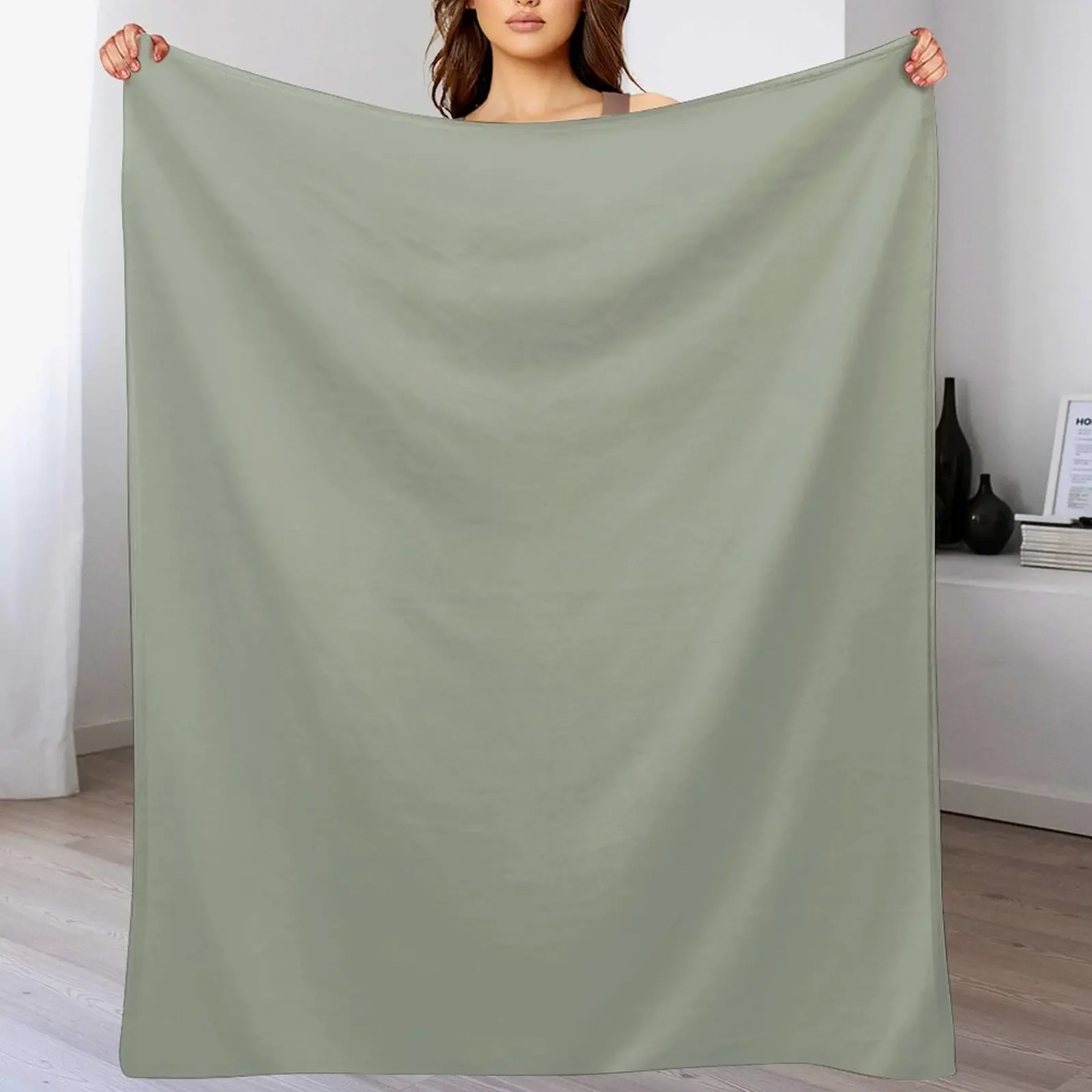 

Desert Sage Grey Green Solid Color Throw Blanket Sofa Throw bed plaid Softest Blankets For Bed Blankets
