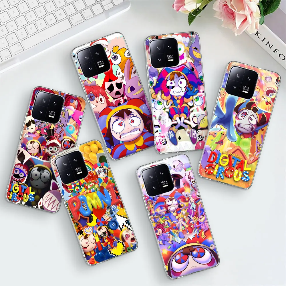 The Amazing Digital Circus Case for Xiaomi Mi 12T 8 12 12X 13 5X A1 9 CC9 A3 CC9E 6X A2 11T 10T 10 11 Lite 9T Pro Clear Cover