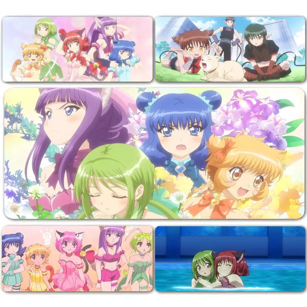 

Tokyo Mew Mew Magical Girl Anime Mouse Pad Mousepad Large Gaming Mouse Pad LockEdge Thickened Computer Keyboard Table Desk Mat