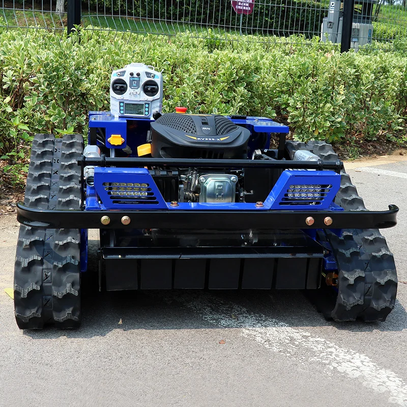 

Customized Remote Control Lawn Mower Rc Crawler 7.5HP Slope Mowing Machine Tracked Radio Controlled Grass Cutter Robotic Mowers