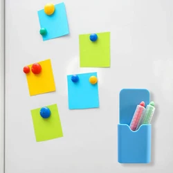 1PC Blackboard Plastic Magnetic Chalk Box Whiteboard Pen Box Blackboard Eraser Storage Box Suitable for School Studio Pen Holder