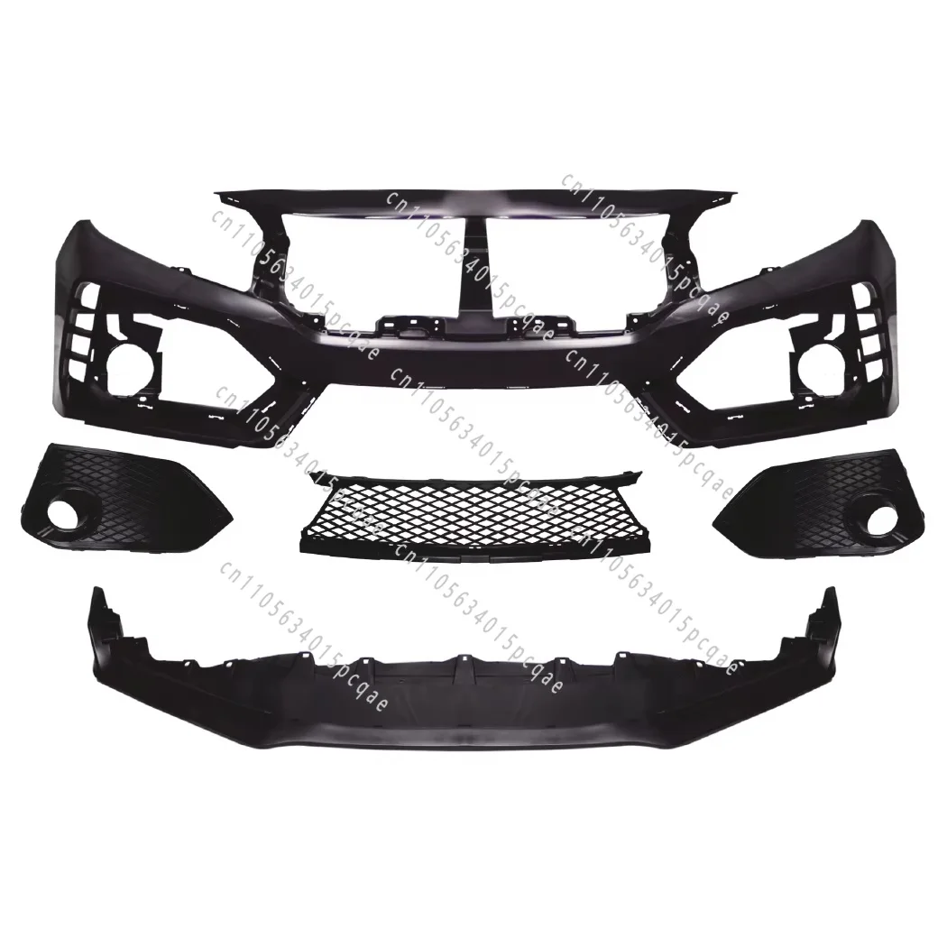 2016-2020 ABS Car Bumper Lower Grille Car Accessories 10thgen Civic Front Bumper Type-R for Body Kit