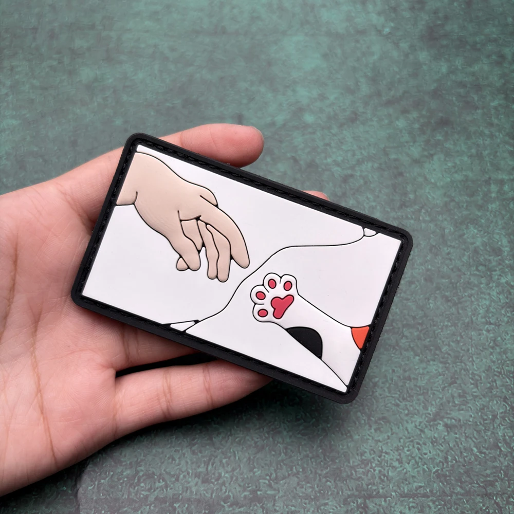 

Мягкая резиновая нашивка из ПВХ «Кошачья лапа» с эффектом светящегося в темноте, подходит для шапок, одежды, рюкзаков, курток, жилетов, вышитая нашивка-наклейка