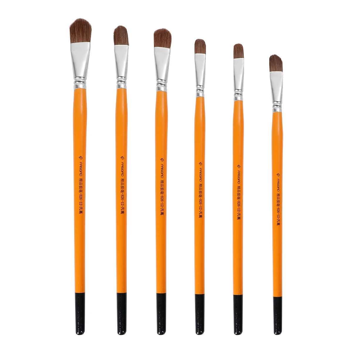 

6 Pcs Painting Drawing Brushes Set Set Professional Drawing Supplies Bamboo Child Safe Watercolor Acrylic Brushes