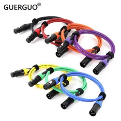 Multicolor 3 Pin XLR Male to Female Cable Mic Cord, Oxygen-Free Copper(OFC) for Audio and Sound Equipments