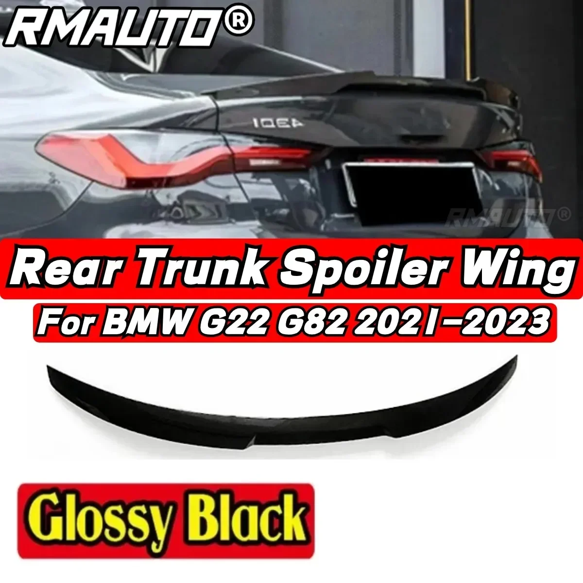 BMW G22 Car Rear Trunk Spoiler Exterior Part Car Rear Spoiler Wing For BMW G22 Gran Coupe 4 Series 2021 - 2023 Car Accessories