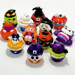 6Pcs Halloween Pumpkin Ghost Squeeze Stress Relief Toys for Kids Halloween Party Favors Trick or Treat Gifts Goodie Filler