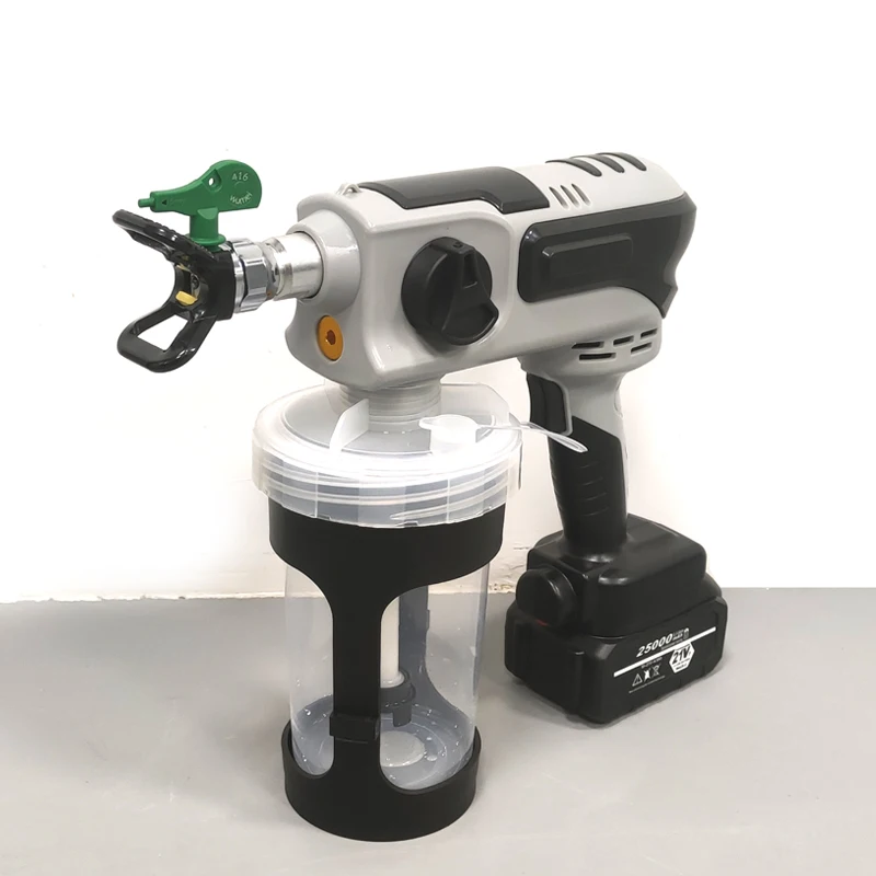 One Battery 1300ml Brushless Motor Cordless Lithium Battery 21V Rechargeable Battery Spray Painting Machine Painting Tools