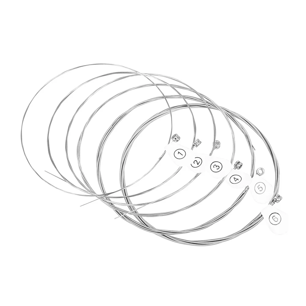 6 قطعة سلاسل الغيتار المضادة للصدأ الصوتية الكهربائية سلسلة مجموعة استبدال سلاسل معدنية دائمة الغيتار الملحقات #6