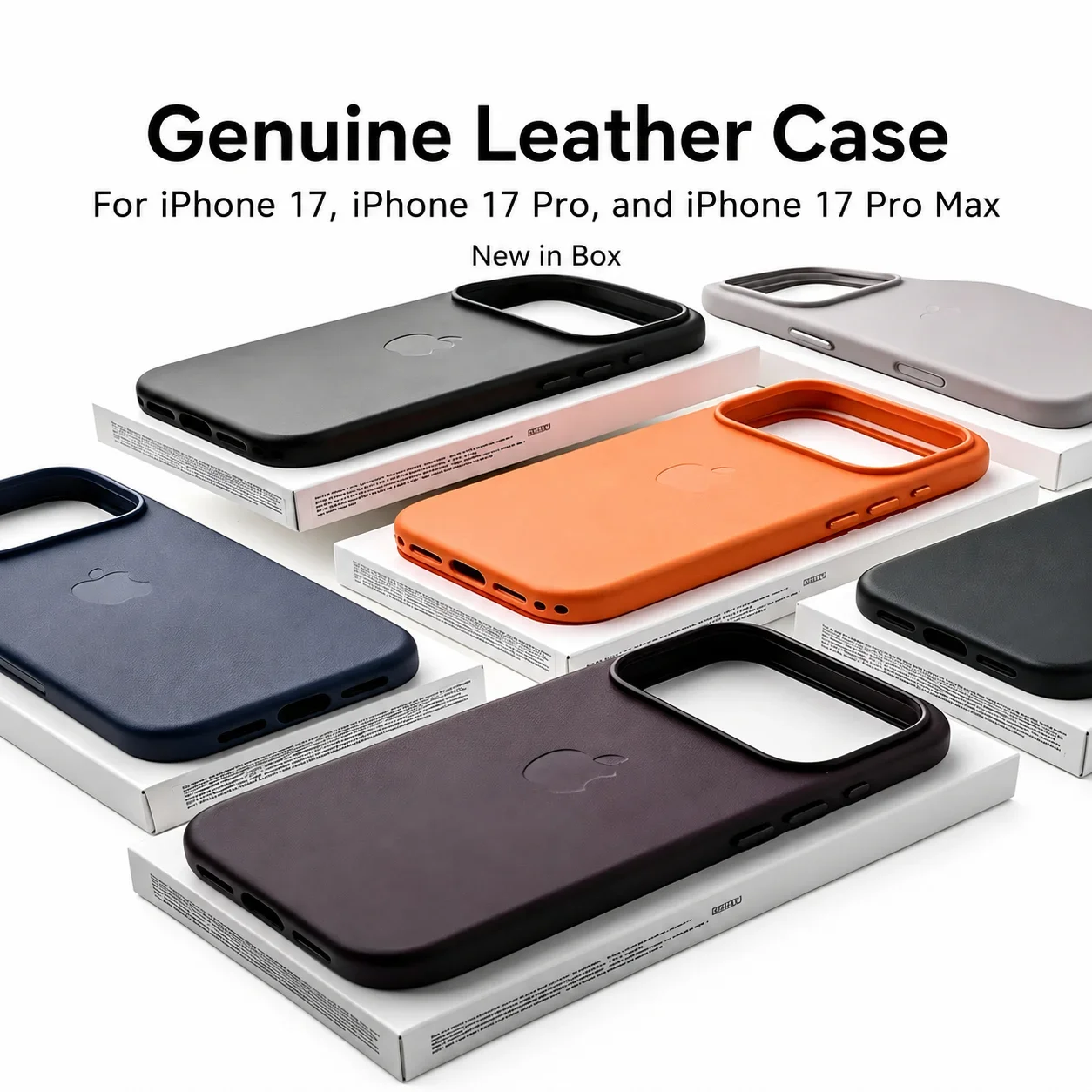 Skórzane etui z funkcją MagSafe do Apple iPhone 17 Pro Max – magnetyczne, bezprzewodowe ładowanie, sterowanie aparatem, odporność na wstrząsy, cienkie, ochronne etui.