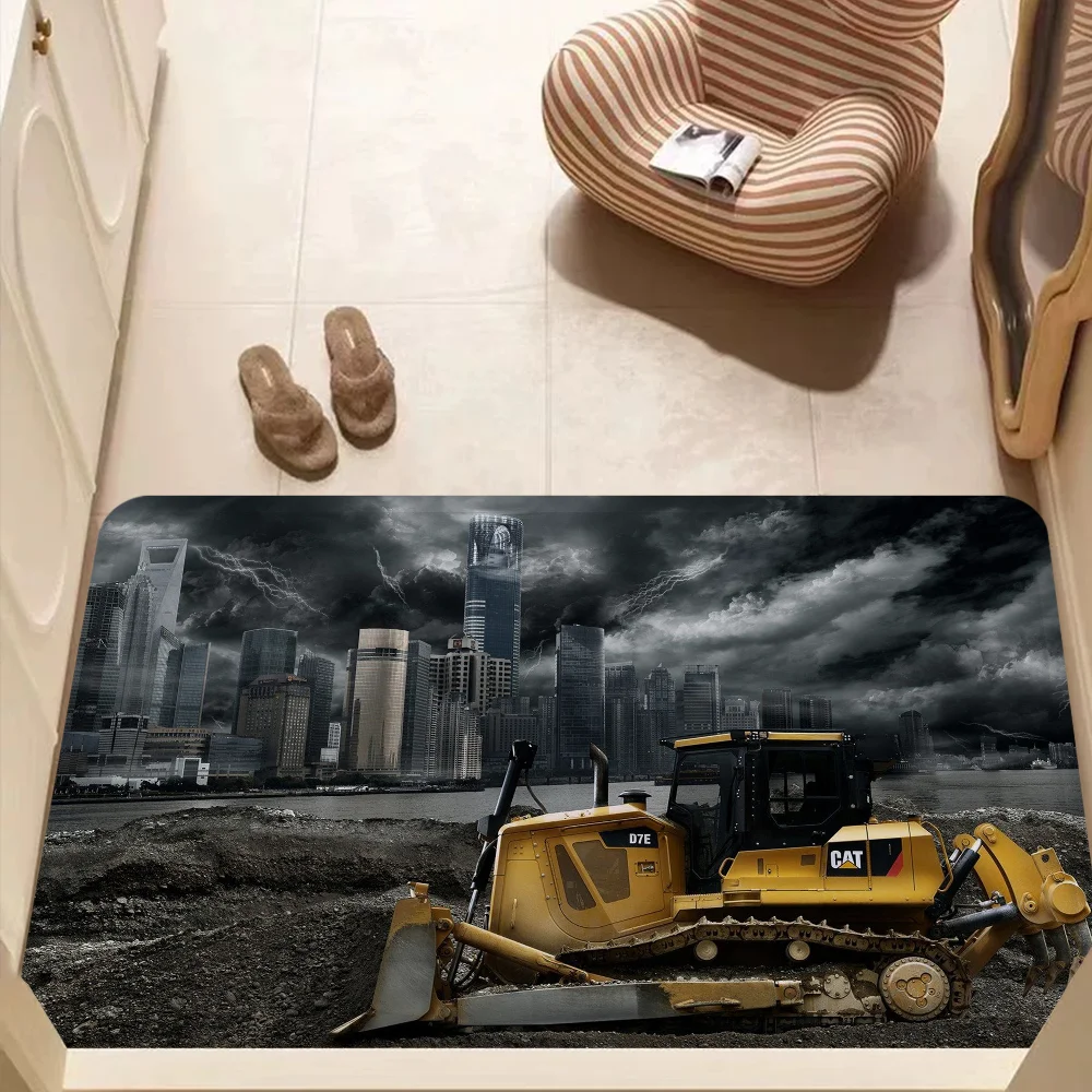 C-caterpillar-logo Hallway Carpet INS Style Soft Bedroom Floor House Laundry Room Mat Anti-skid Bedside Area Rugs