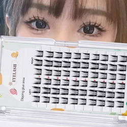 60 Large Box Single Cluster Segmented Thick Style Small Devil False Eyelash Cartoon False Eyelash