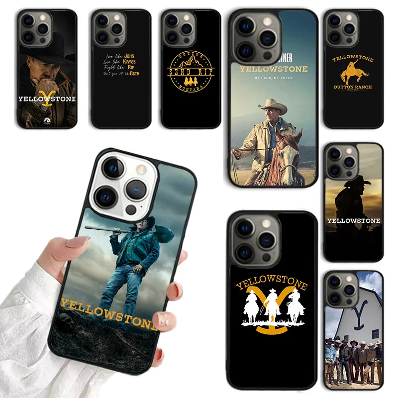 Yellowstone TV Show Phone Case for iPhone 16 15 14 12 13 mini PLUS XS XR 11 PRO MAX Back Fundas coque Cover Shell