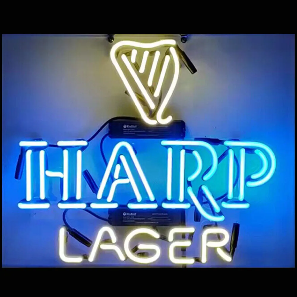 

HAPP Lager Neon Sign Light Custom Handmade Real Glass Tube Drink Beer Bar Party Store Advertise Wall Decor Display Lamp 19"X15"