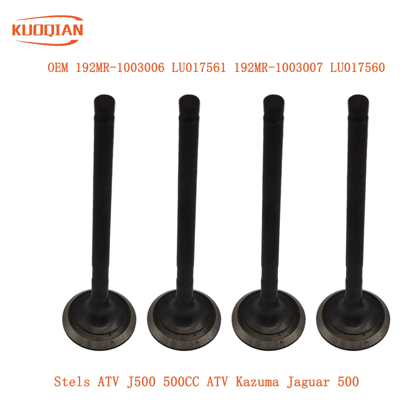 

Впускной клапан Выпускной клапан OEM 192MR-1003006 LU017561 192MR-1003007 LU017560 для Stels 500CC ATV Kazuma Jaguar 500 K/GT