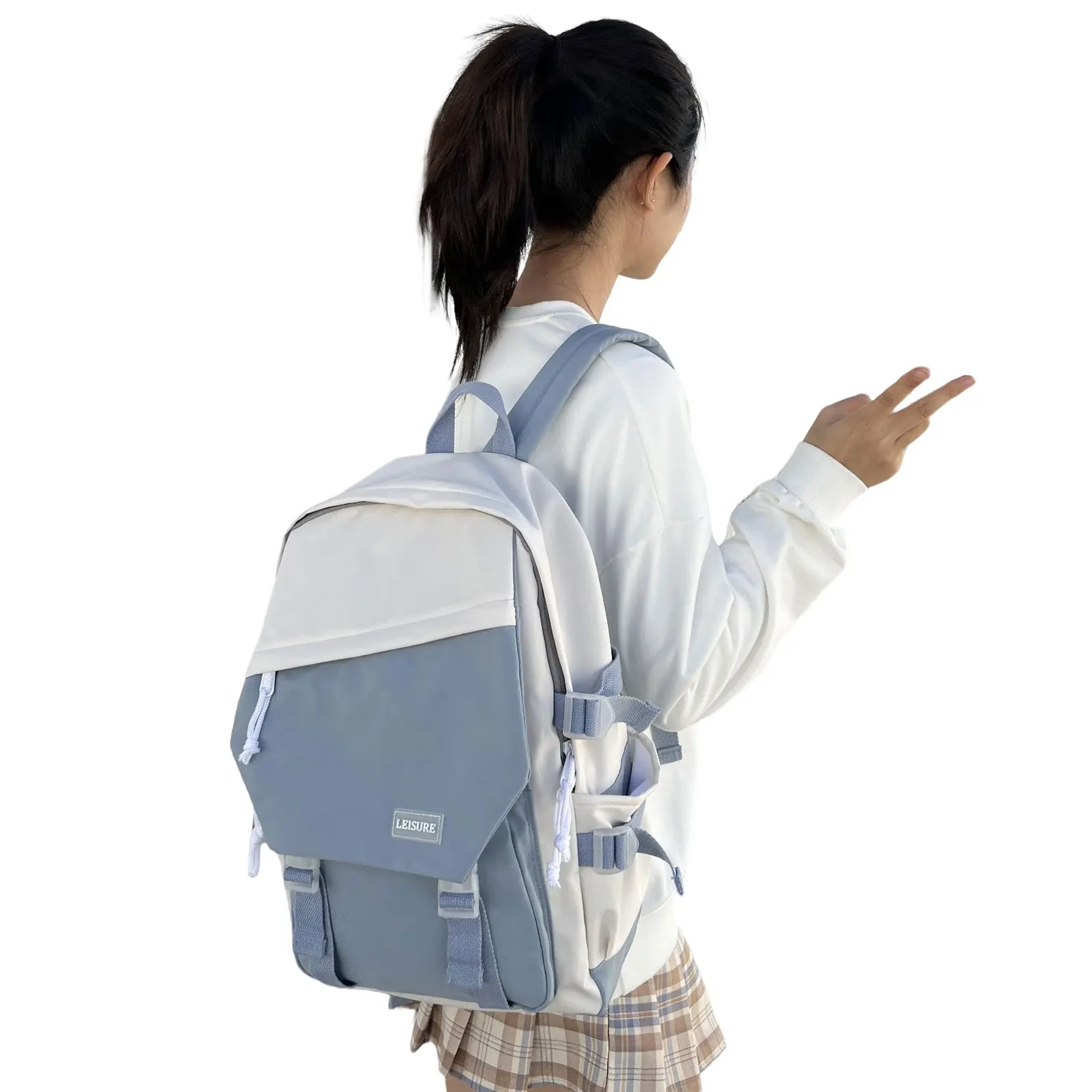 Middle School Students Bookbag Quite Durable and Firm for Travel Shopping Hiking