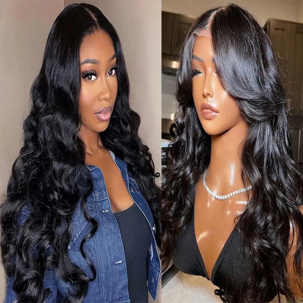 

40 Inch Body Wave Human Hair Wigs 13X6 HD Lace Frontal Wig 13X4 Lace Front Human Hair Wigs Loose Curly Wigs Water Wave Preplucke