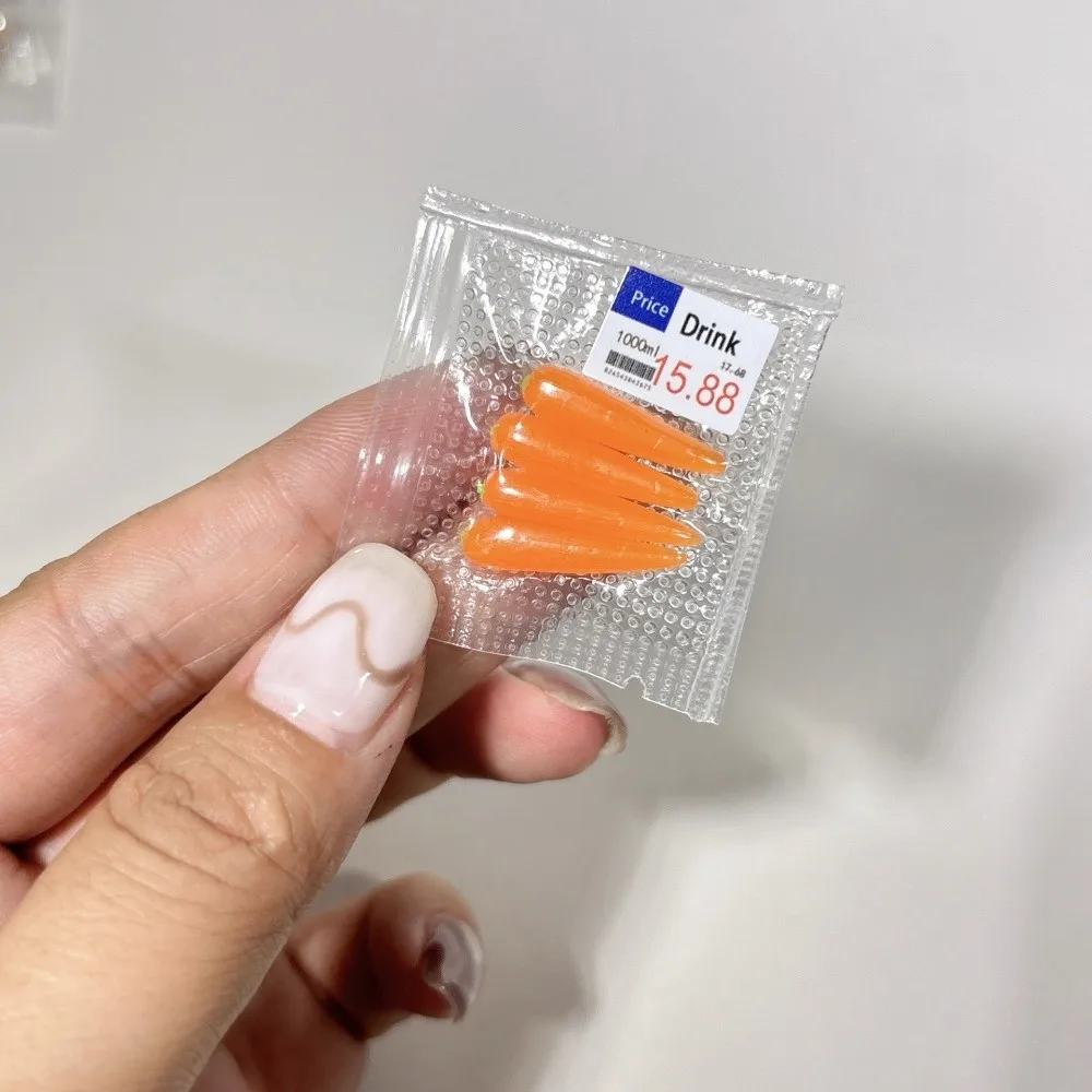 1/12 Scale Dollhouse Miniature Food Simulation Seafood Vacuum Packaging Doll Accessories Toys Realistic Mini Simulation Fruits