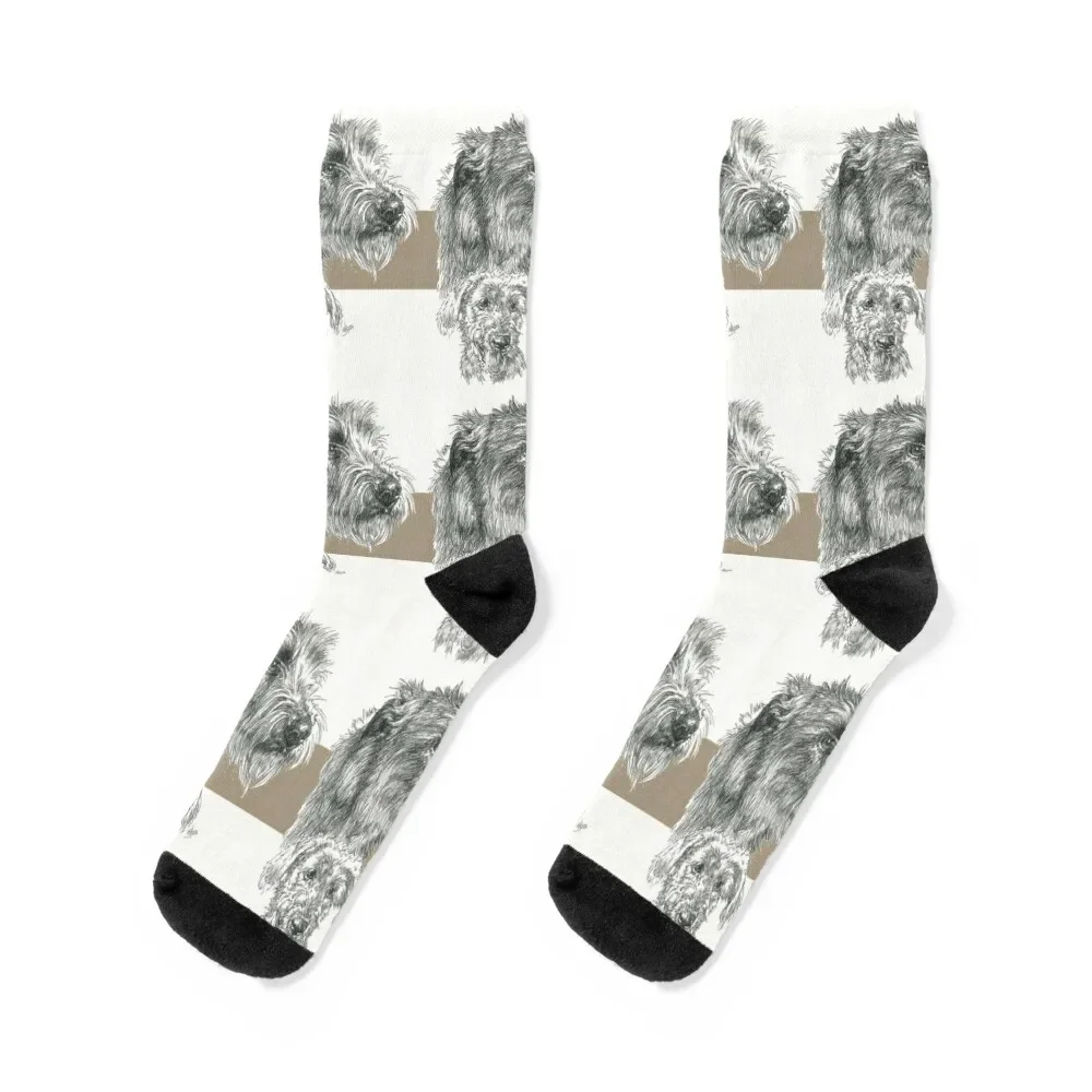 

Irish Wolfhound Father & Son Socks snow Rugby new in's Socks For Women Men's