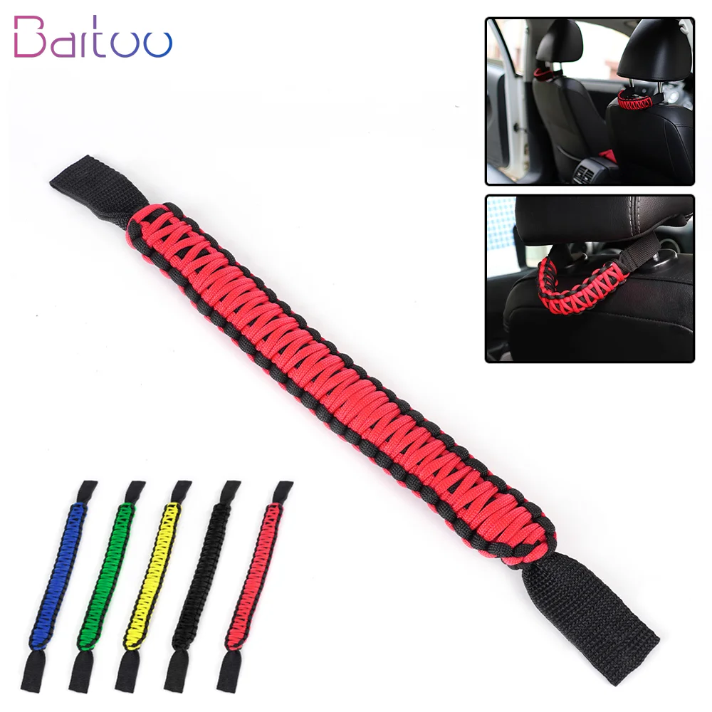 Seat Mount Grab Handle Bar Grip Pulling Strip Headrest Rear Seat Back Handle For Jeep Wrangler JK TJ JL Land Cruiser FJ Suzuk