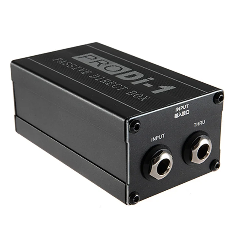 

-A21Z Single Channel Passive DI-Box With XLR TRS Interfaces Direct Injection Audio Box Balanced & Unbalance Signal Converter, Du