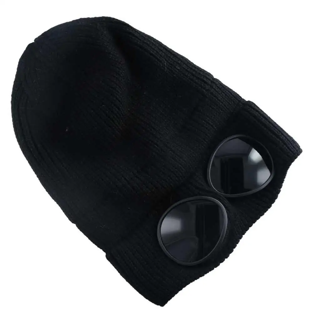 Skullies Caps Pilot Glasses Cap With Glasses Pullover Cap Men Beanie Caps Women Wool Caps Ski Cap Korean Beanies Knitted Hats