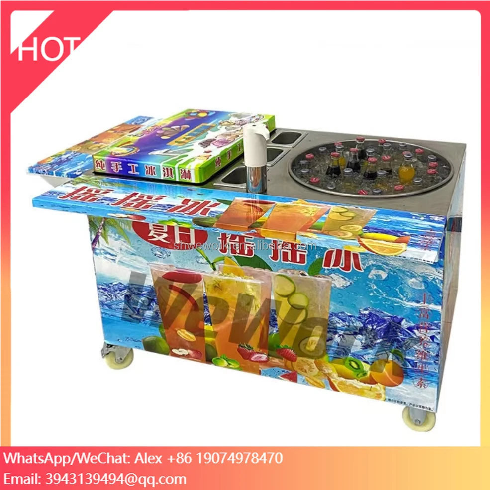 

WeWork Thailand Shake Ice Machine Stainless Steel Margarita Smoothie Frozen Drink Maker Commercial Slushy Machine