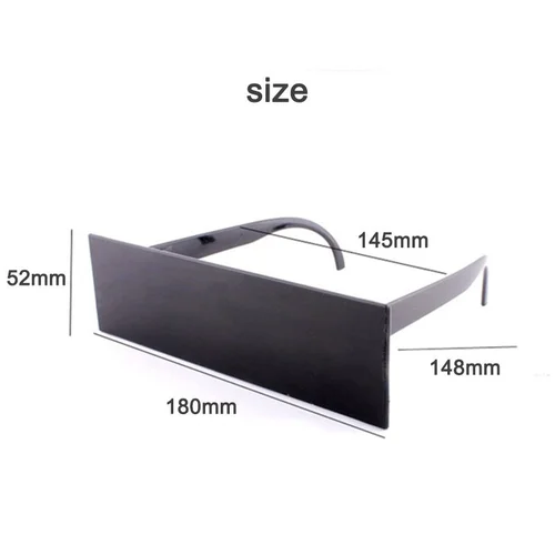 Imagen 2 del producto Gafas de sol cuadradas con marco largo, lentes de sol cuadradas, planas, rectangulares, de gran tamaño, para fiesta, Unisex