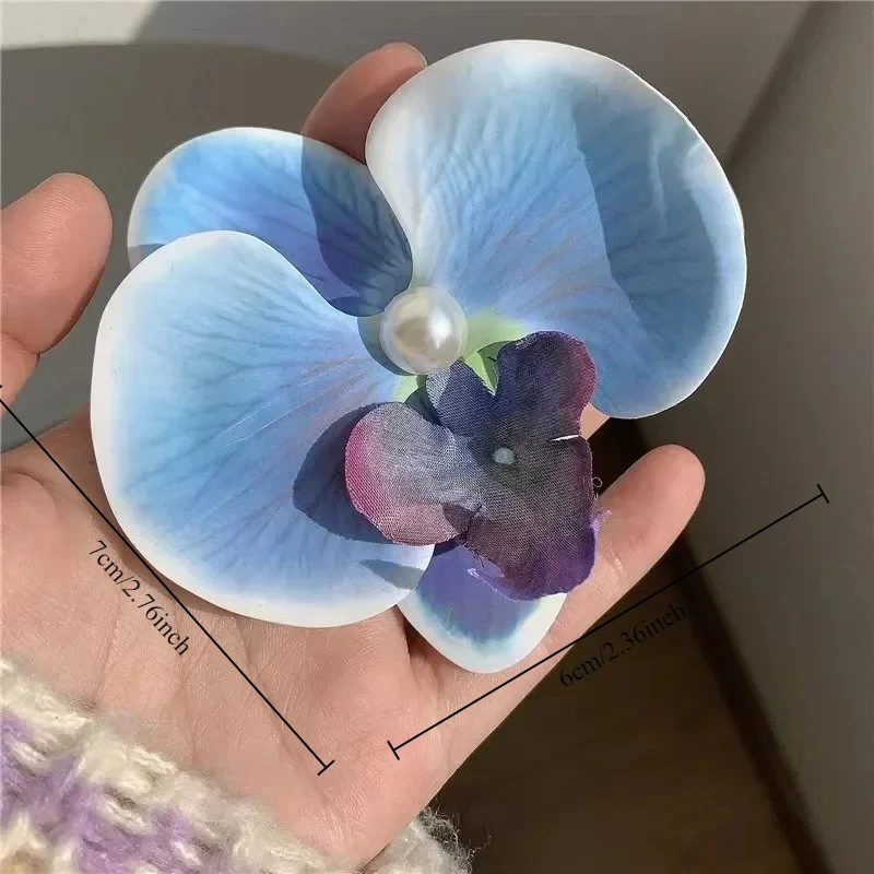 Jepit Rambut Kecil Anggrek Bohemian Aksesori Jepit Rambut Musim Panas