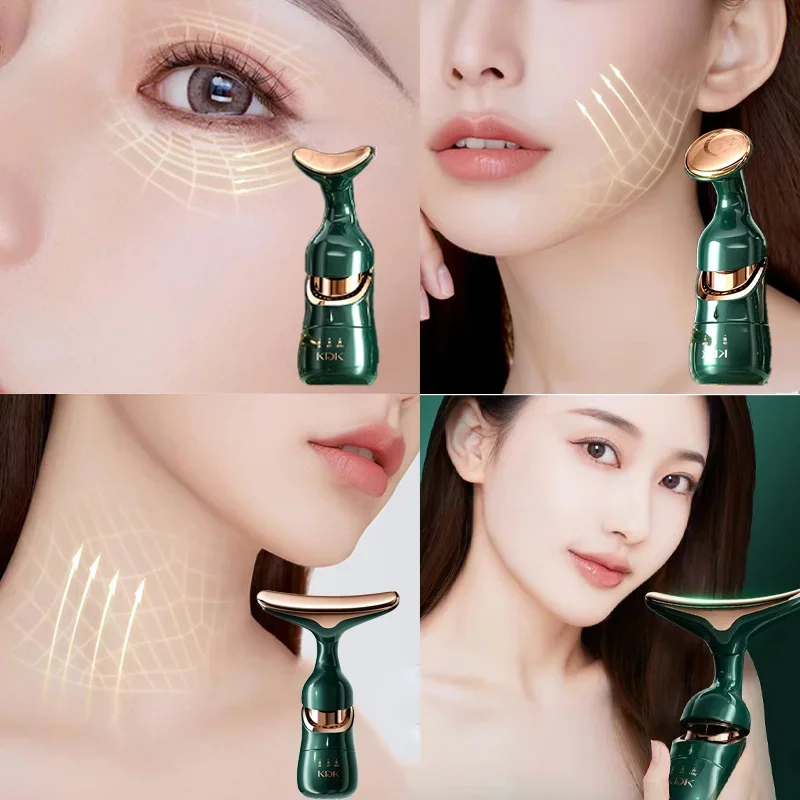 3 In 1 Facial Neck Lifting Device Face Eye Massage Double Chain Reduce EMS Beauty Skin Tightening Wrinkle Anti Aging Massager